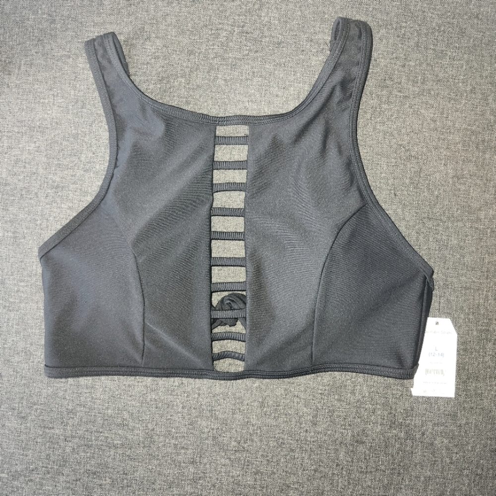NWT Black Bikini Top